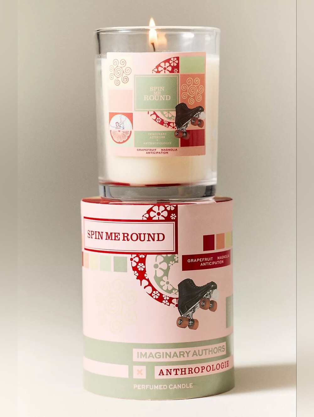 Anthropologie x Imaginary Authors Spin Me Round Glass Candle
